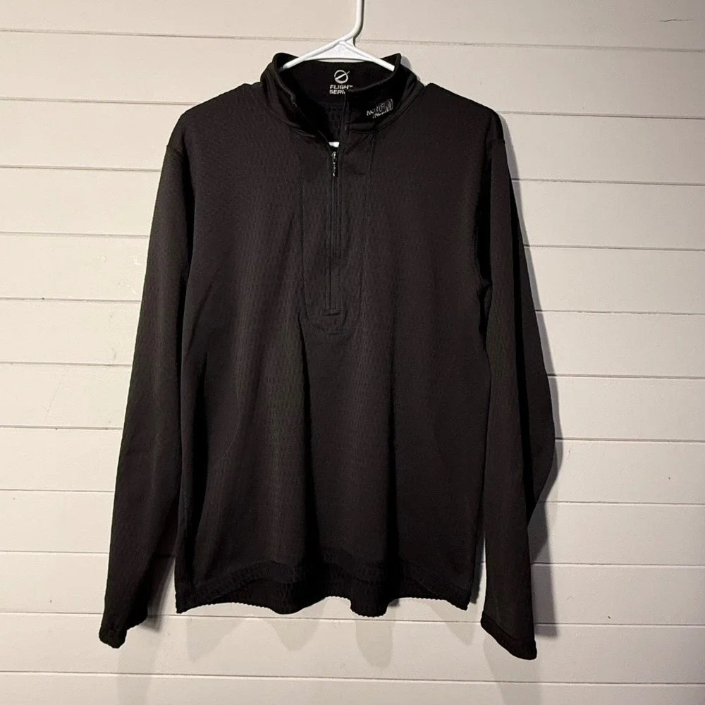 The North Face Flight Series Mens Black 1/2 Zip Pullover Fleece Large Reversible